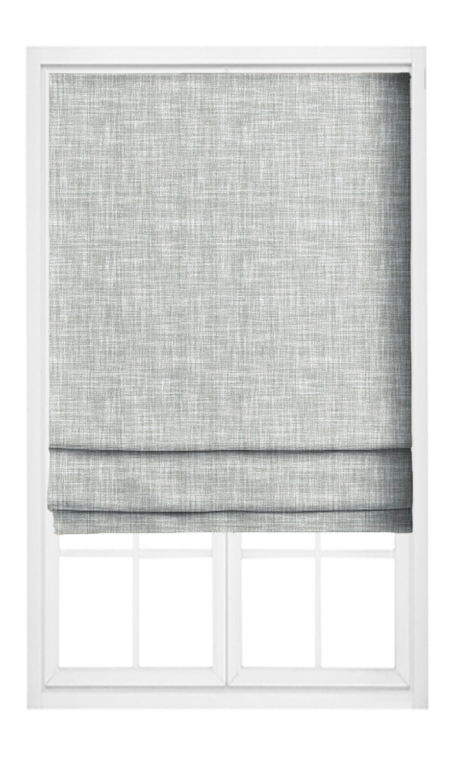 Linen Texture Window Curtains (Cloud Gray) Extra Long Short Wide