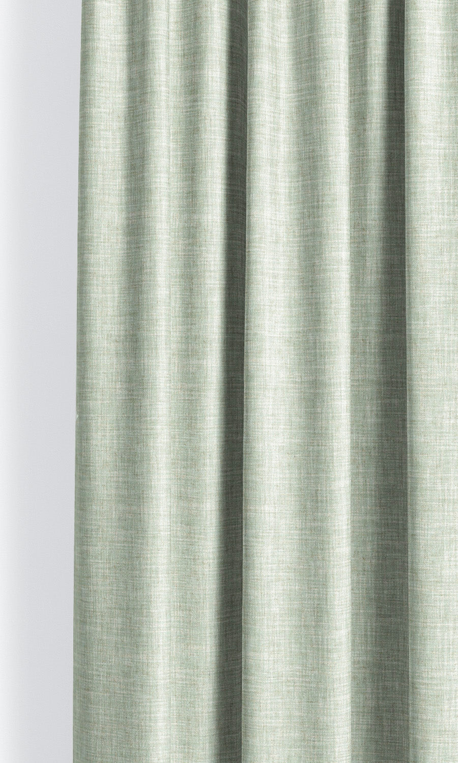 Linen Texture Pinch Pleat, Rod Pocket, Eyelet Curtains (Sage Green)