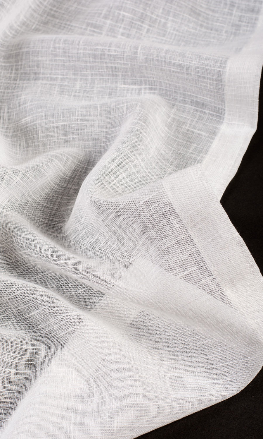Plain Sheer Drapery for Living, Bedroom, Kitchen, Bathroom (White)