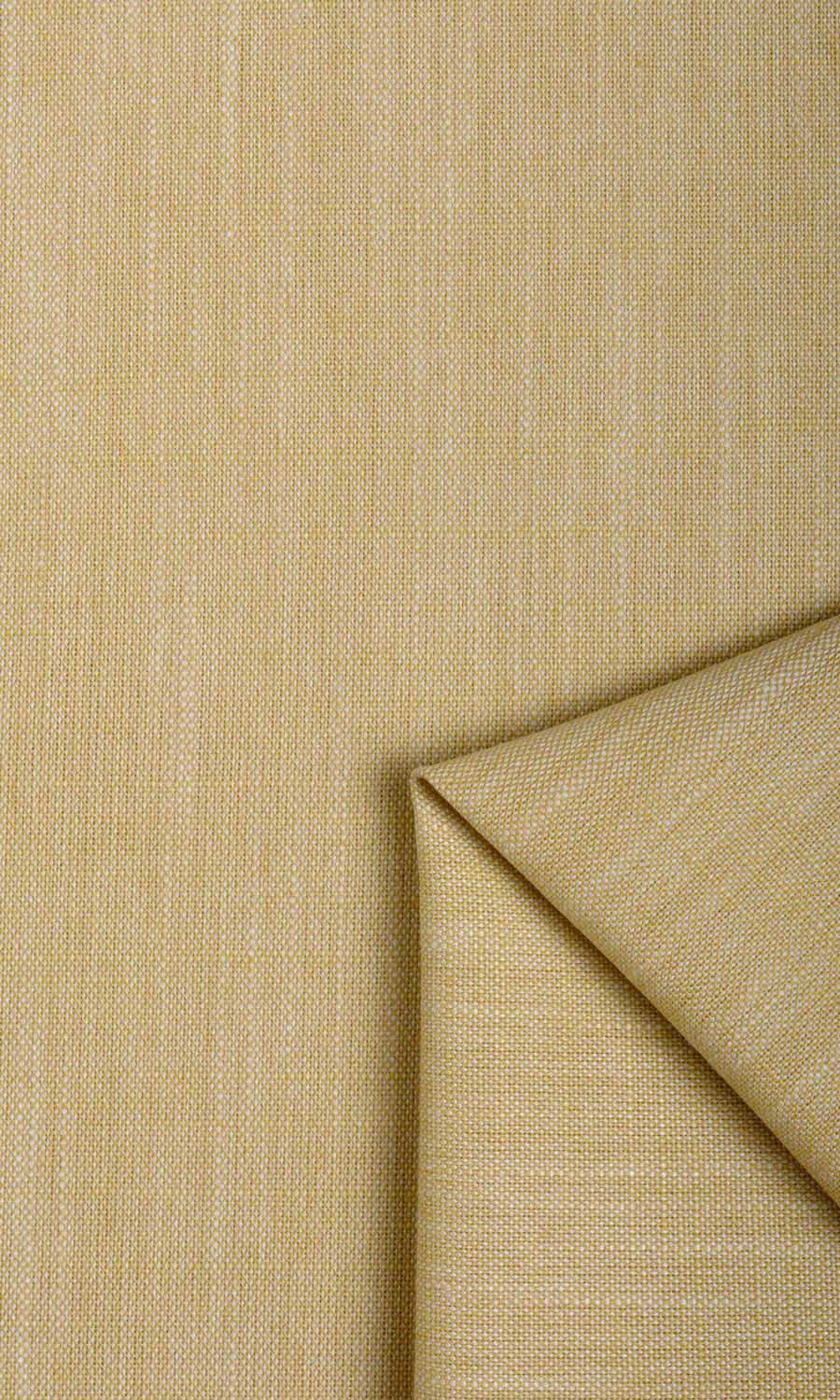 Plain Linen Texture Pinch Pleat, Rod Pocket, Eyelet Curtains (Ochre Yellow)