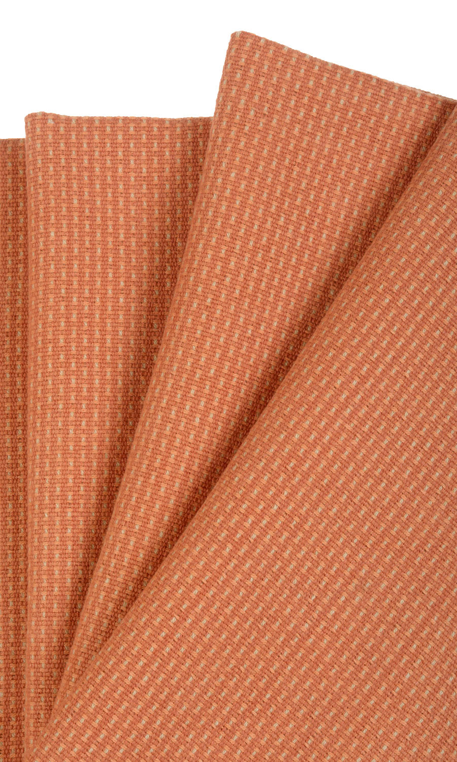Cotton Custom Roman Shades (Orange)