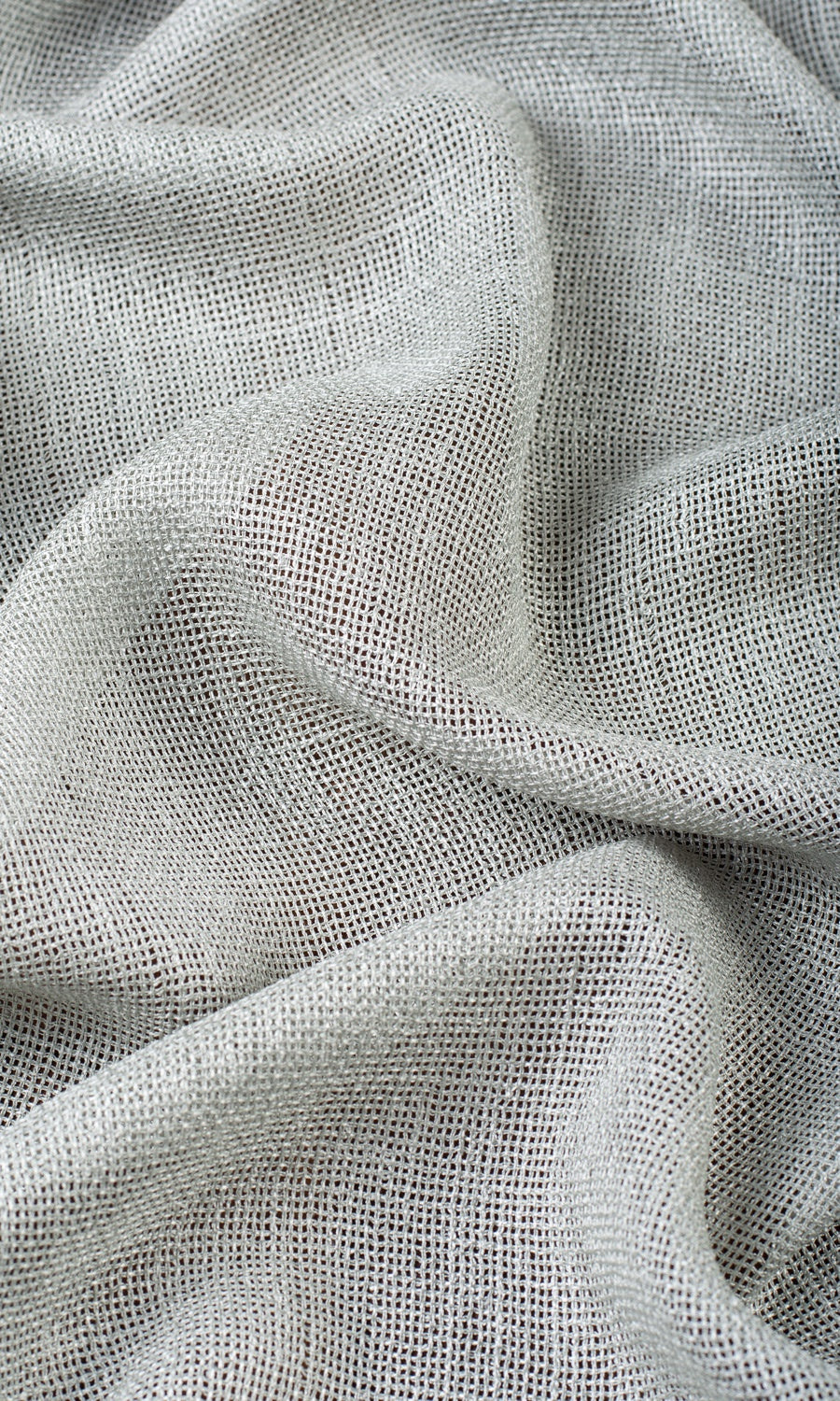 Textured Sheer Any Size Style Curtains (Pewter Gray)