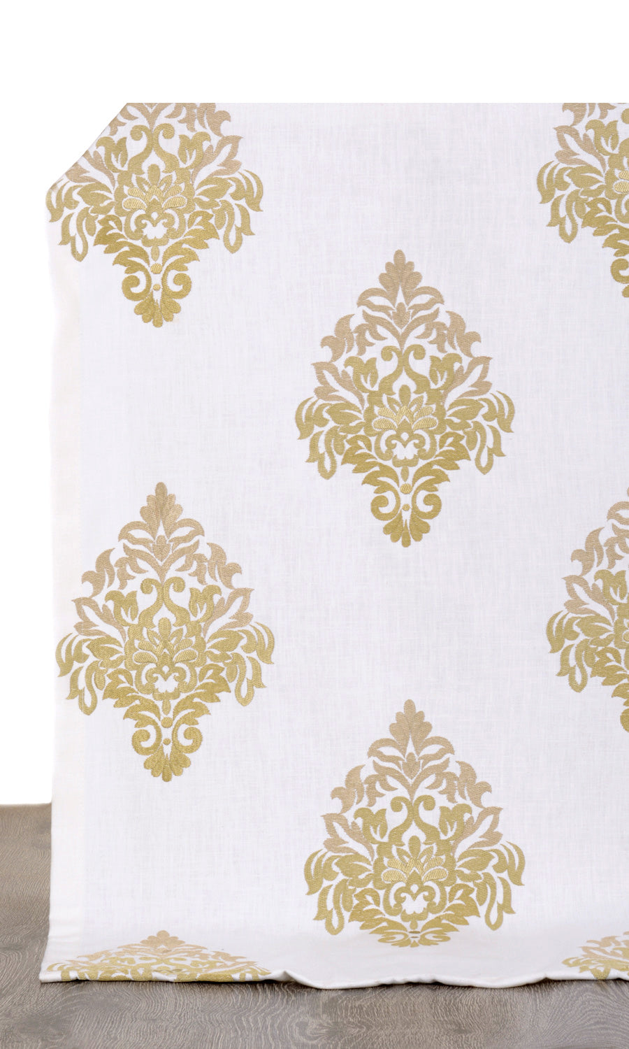 Damask Patterned  Roman Shades (Ivory/ Beige/ Brown) for Living, Bedroom, Kitchen, Bathroom