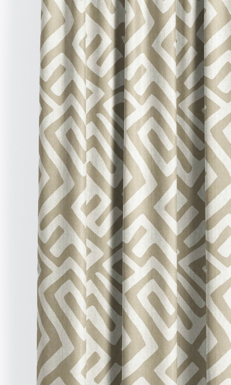 Greek Key Maze Roman Shades (Beige/ White) for Living, Bedroom, Kitchen, Bathroom