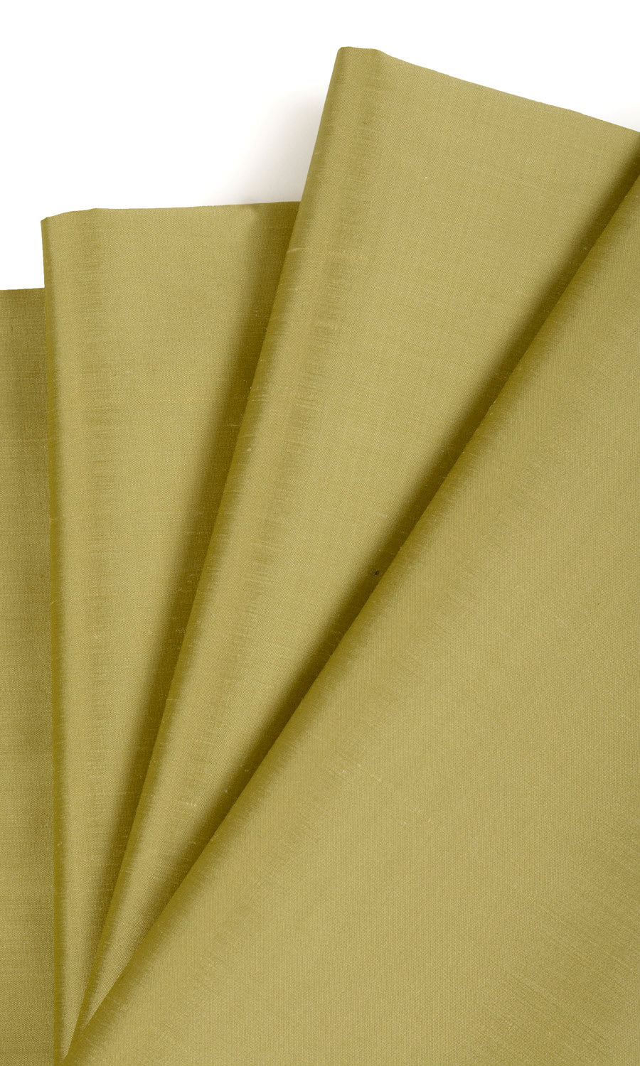 Shantung Silk Pinch Pleat, Rod Pocket, Eyelet Curtains (Warm Green)