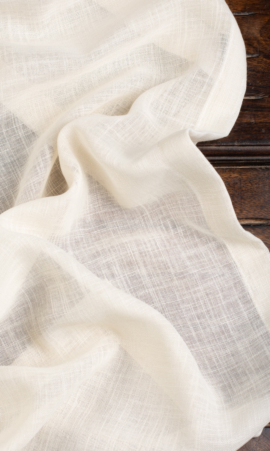Plain Sheer Any Size Style Curtains (Ivory/ Pale Beige)
