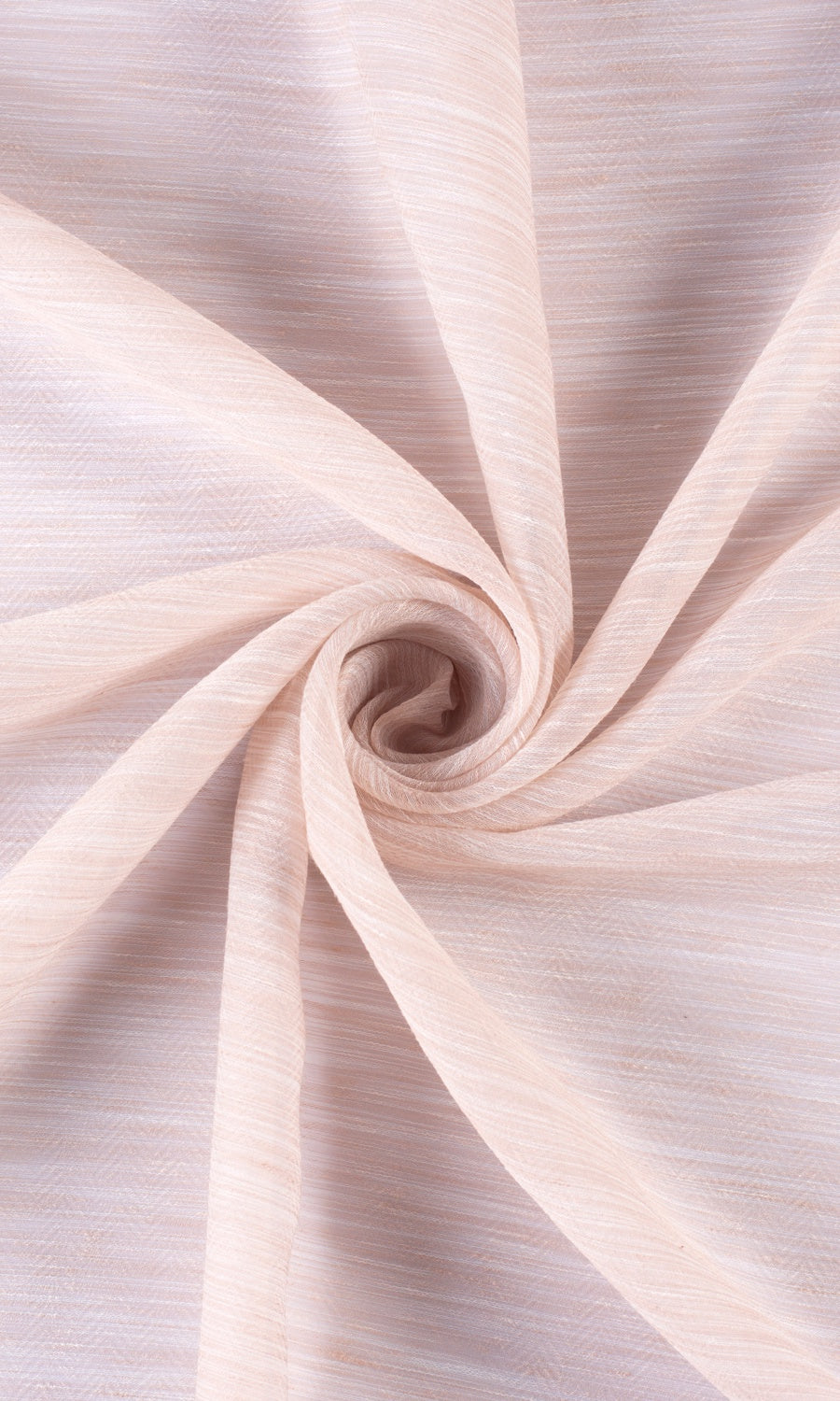 Textured Sheer Pinch Pleat, Rod Pocket, Eyelet Curtains (Peach/ Pink)