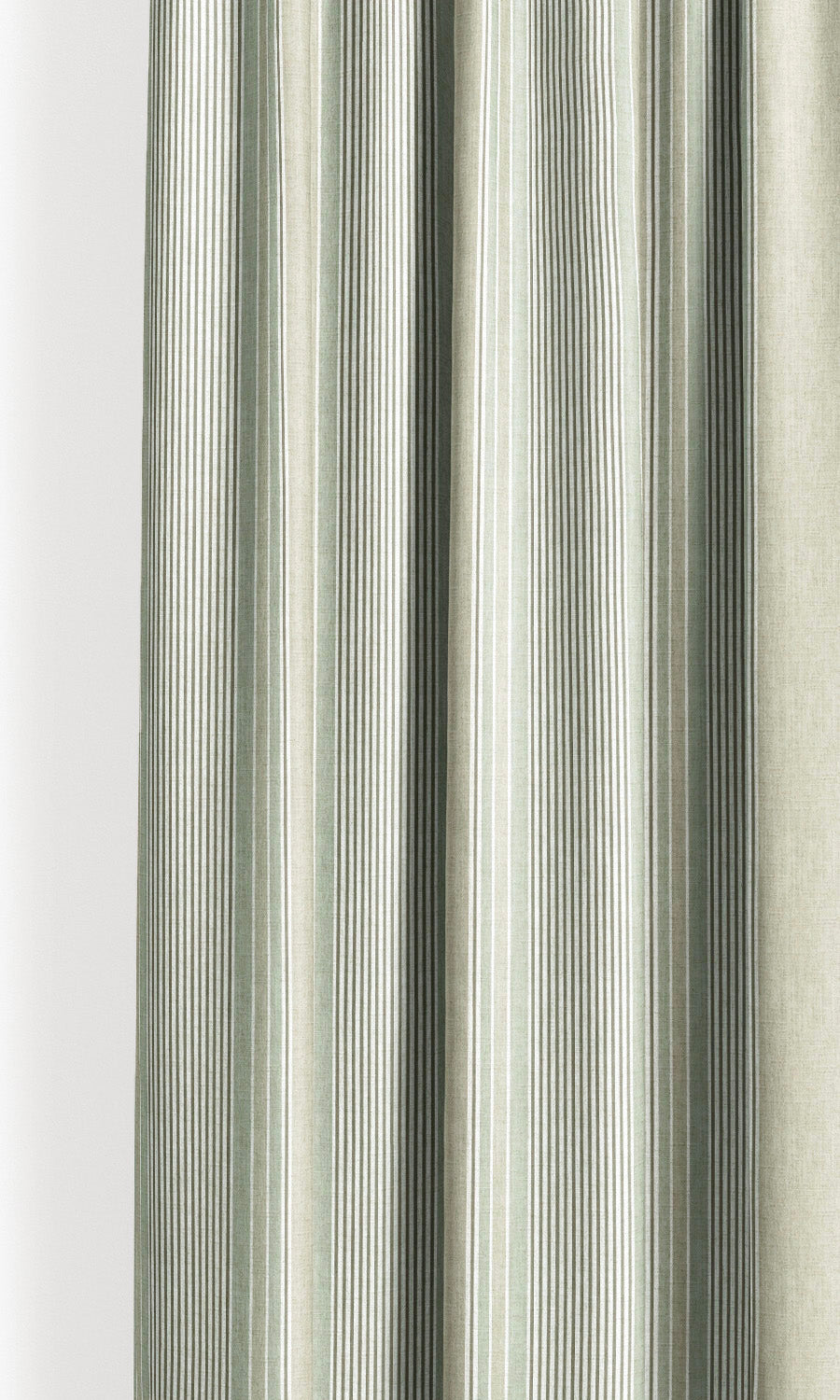 Striped Roman Shades (Khakhi Beige/ Green) Extra Long Short Wide