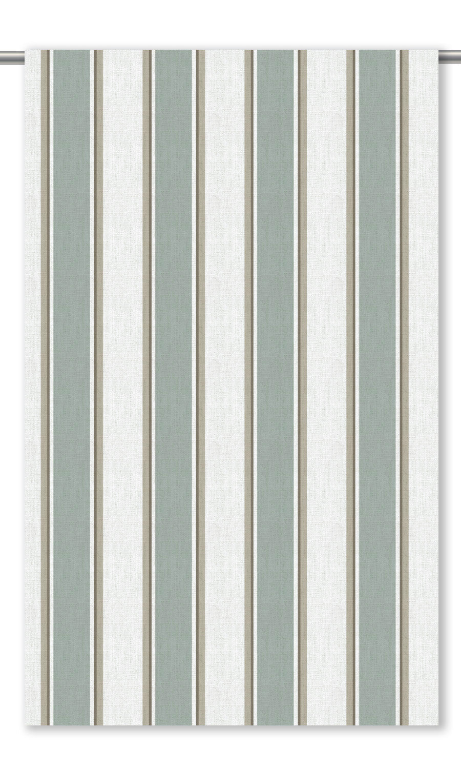 Regency Striped Curtain Panels (Duck Egg Blue/ White)