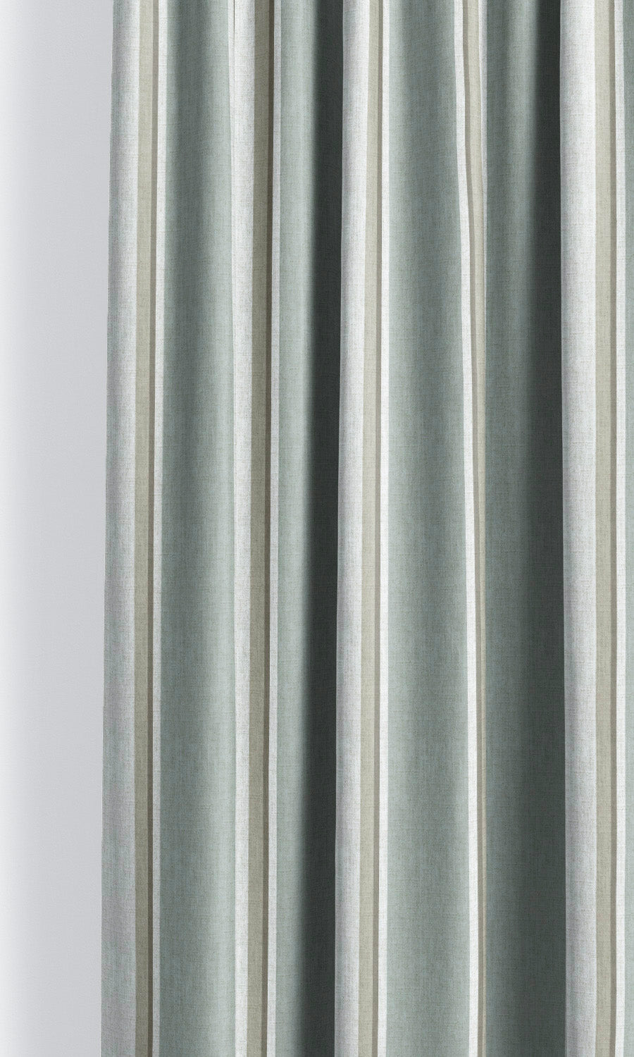 Regency Striped Curtain Panels for Living, Bedroom, Kitchen, Bathroom (Duck Egg Blue/ White)