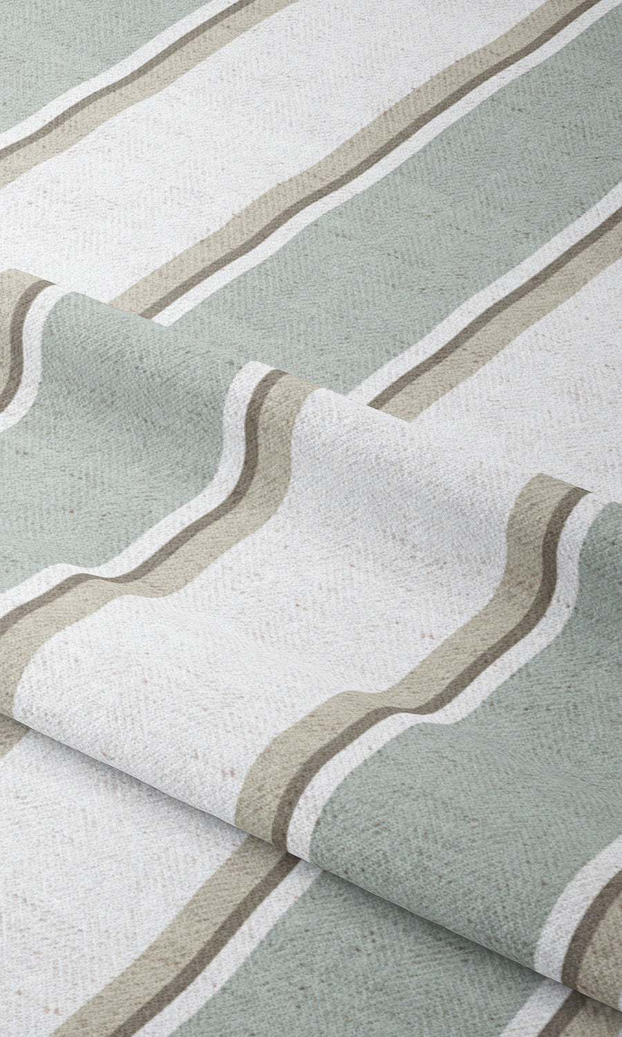 Regency Striped Window Shades (Duck Egg Blue/ White) Extra Long Short Wide
