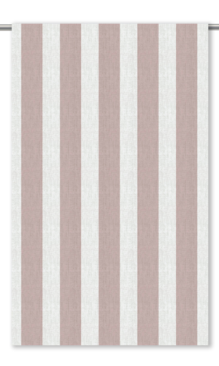 Awning Stripes Drapes (Dusty Pink/ White)