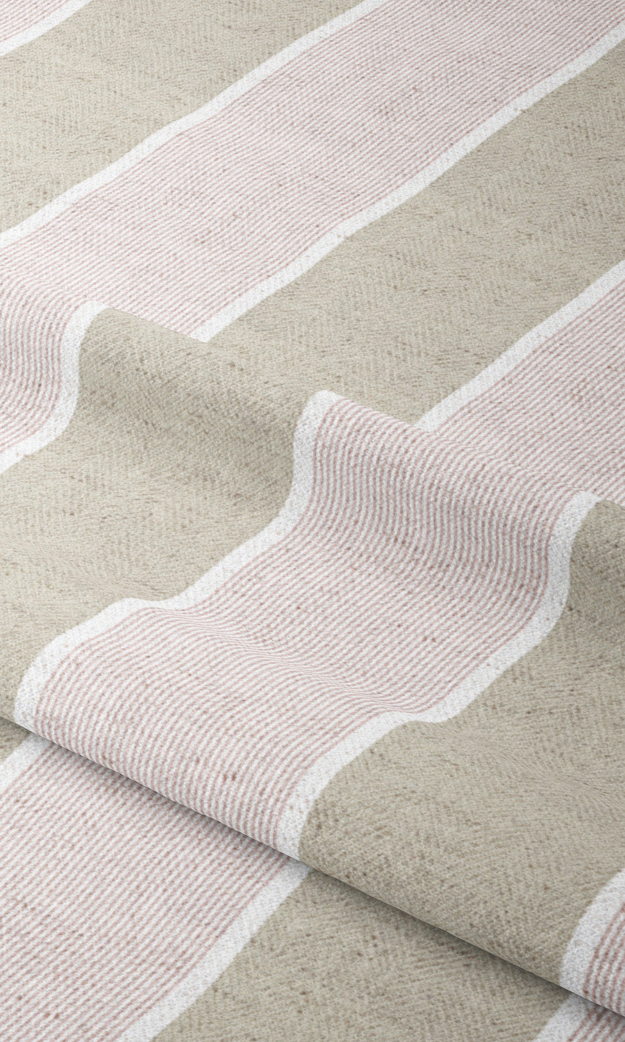 Regency Striped Shades (Blush Pink/ Beige)
