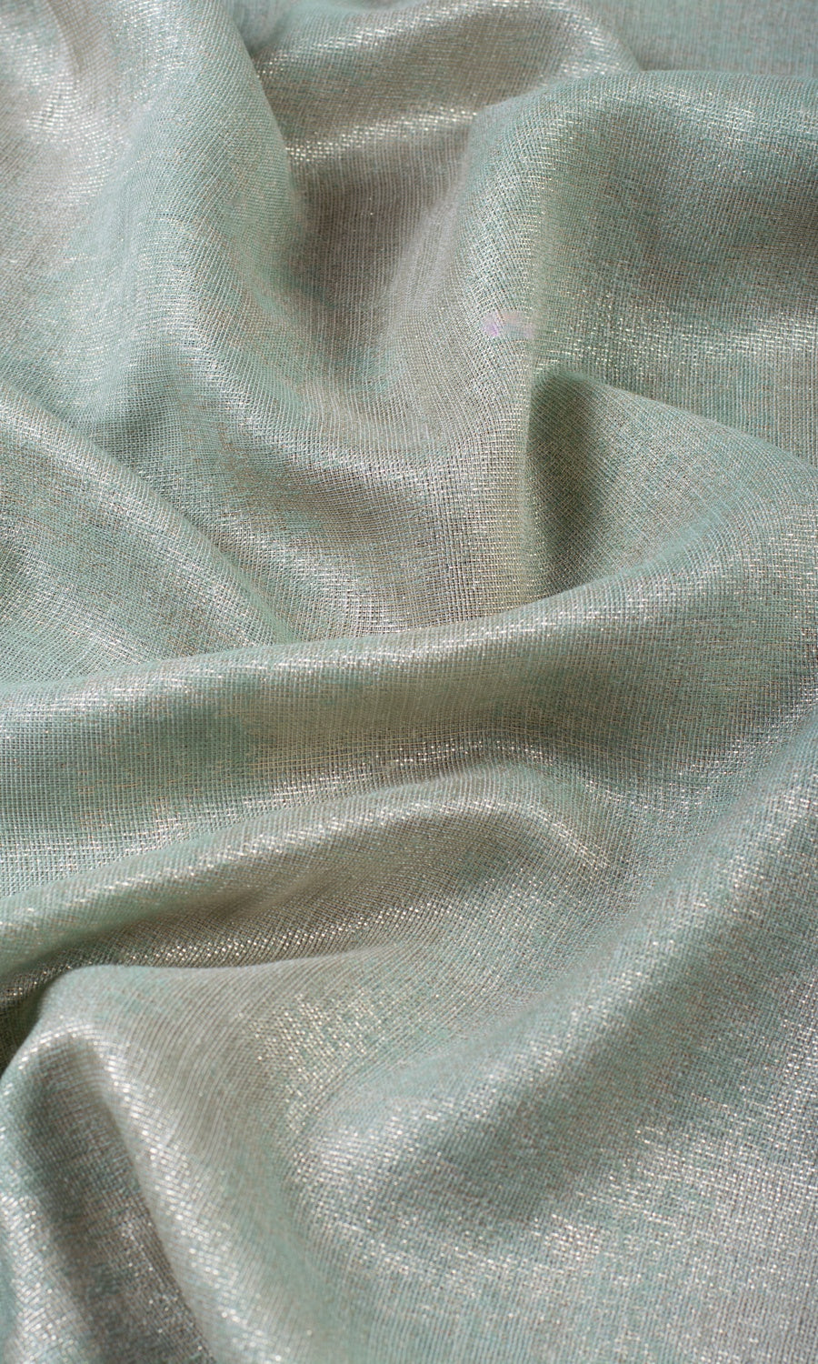 Textured Curtain Panels (Seafoam Green/ Gold) Extra Long Short Wide