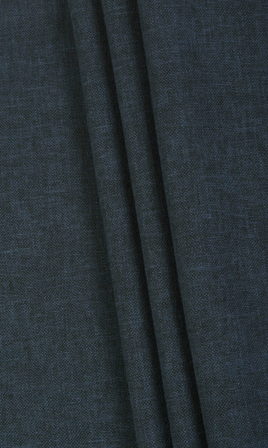 Linen-Blend Any Size Style Curtains (Deep Teal Blue)