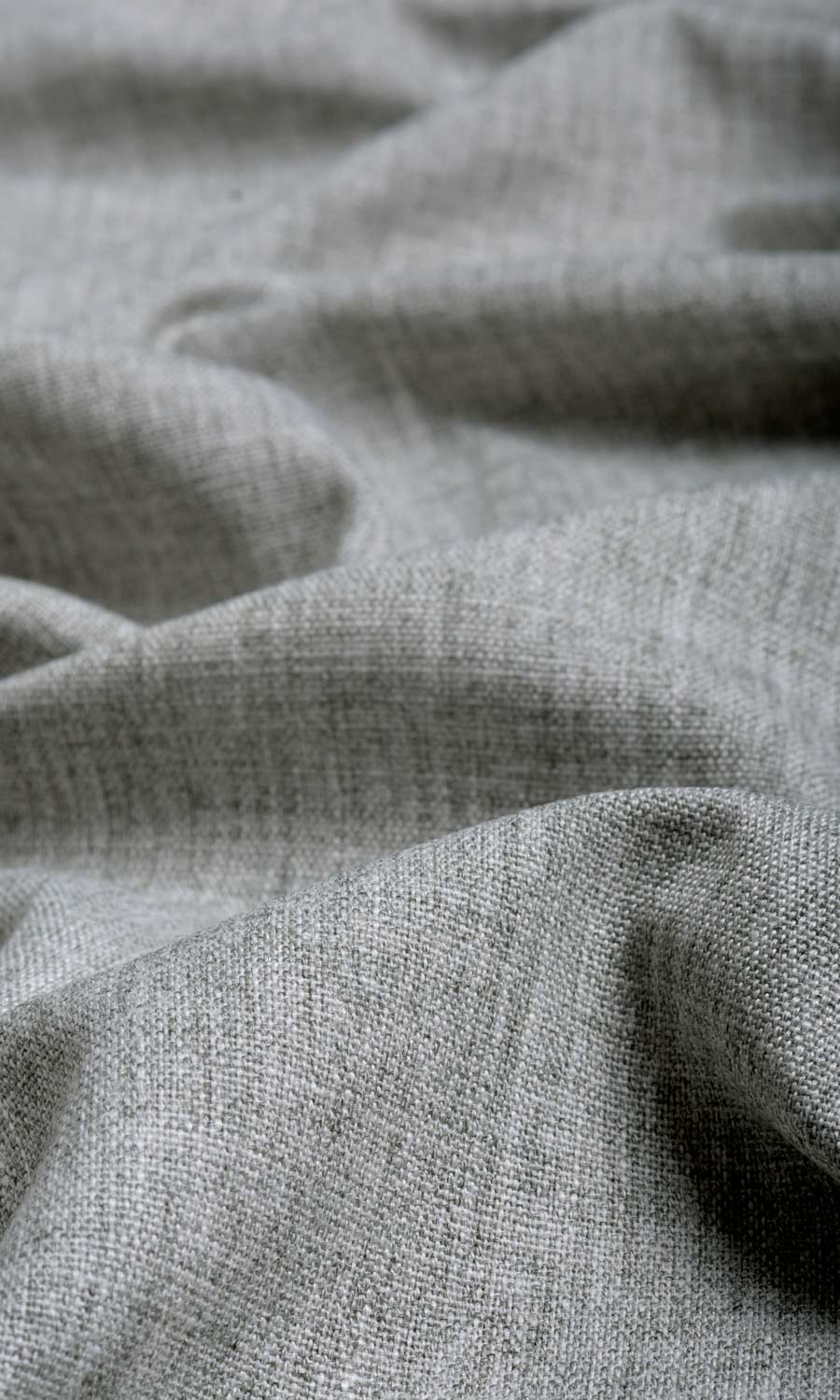 Plain Linen Texture Custom Curtains (Steel Grey)