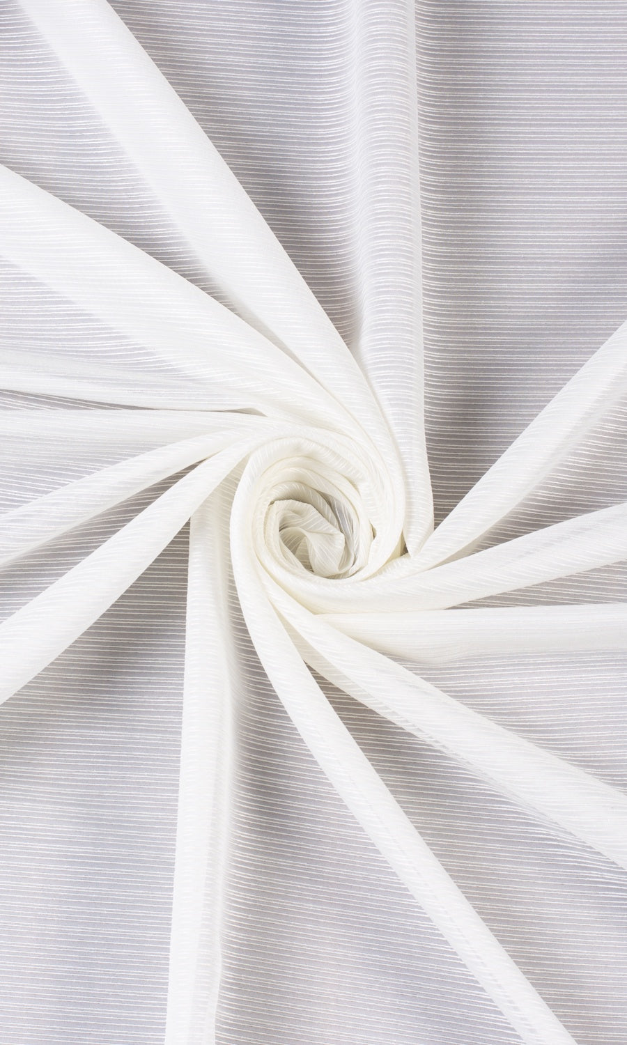 Striped Sheer Drapery for Living, Bedroom, Kitchen, Bathroom (Chiffon White)