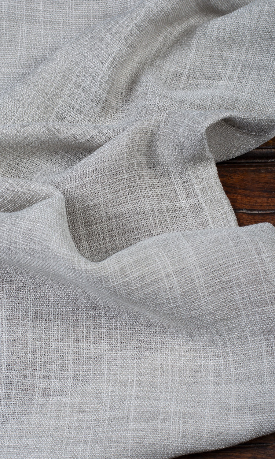 Textured Sheer Drapes for Living, Bedroom, Kitchen, Bathroom (Smoke Gray)