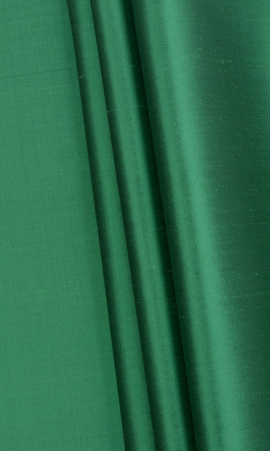 Shantung Silk Any Size Style Curtains (Emerald Green)