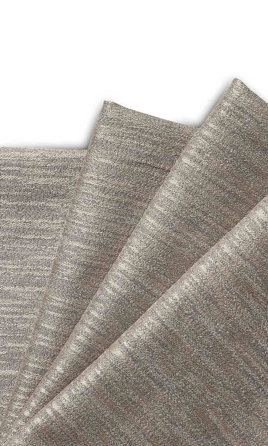 Textured Pinch Pleat, Rod Pocket, Eyelet Curtains (Grey-Brown)