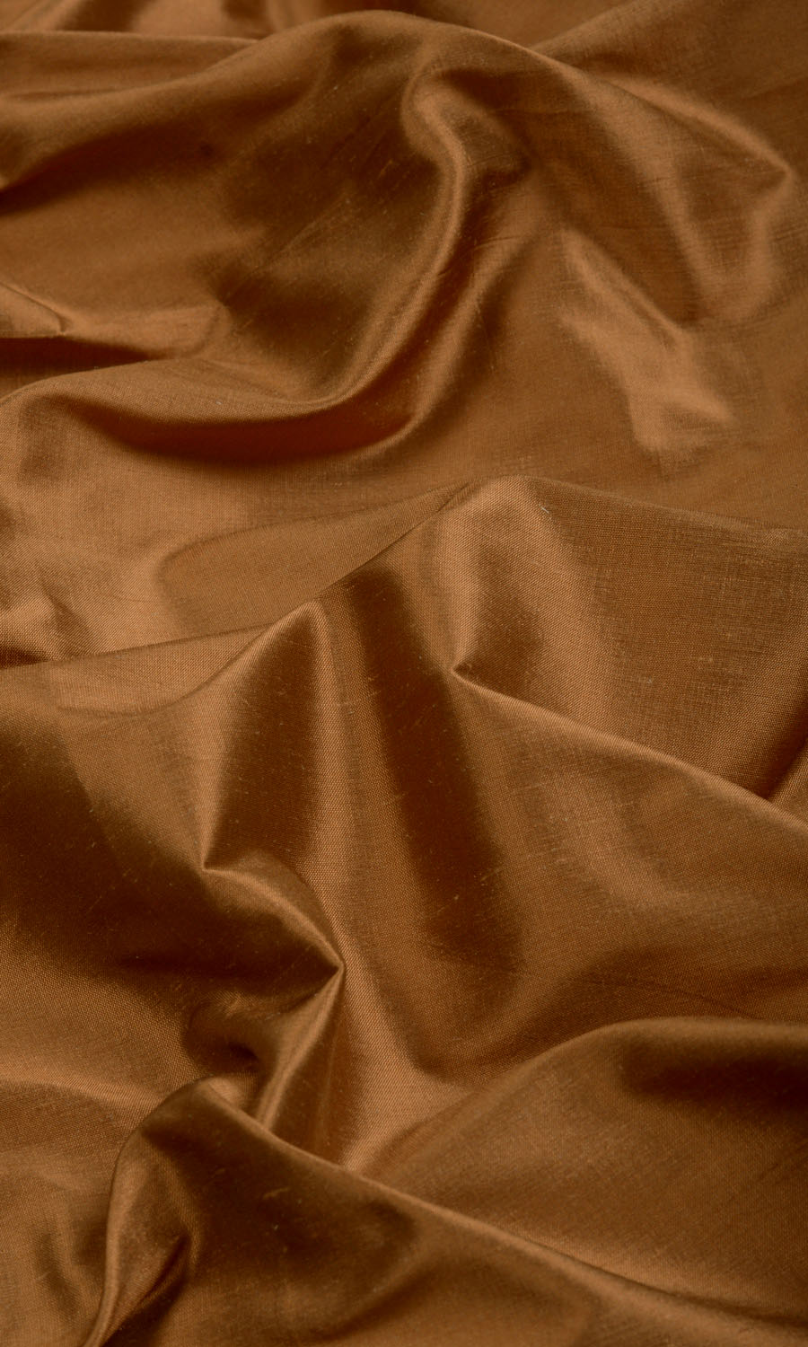 Shantung Silk Window Curtains (Bronzy Orange) Extra Long Short Wide