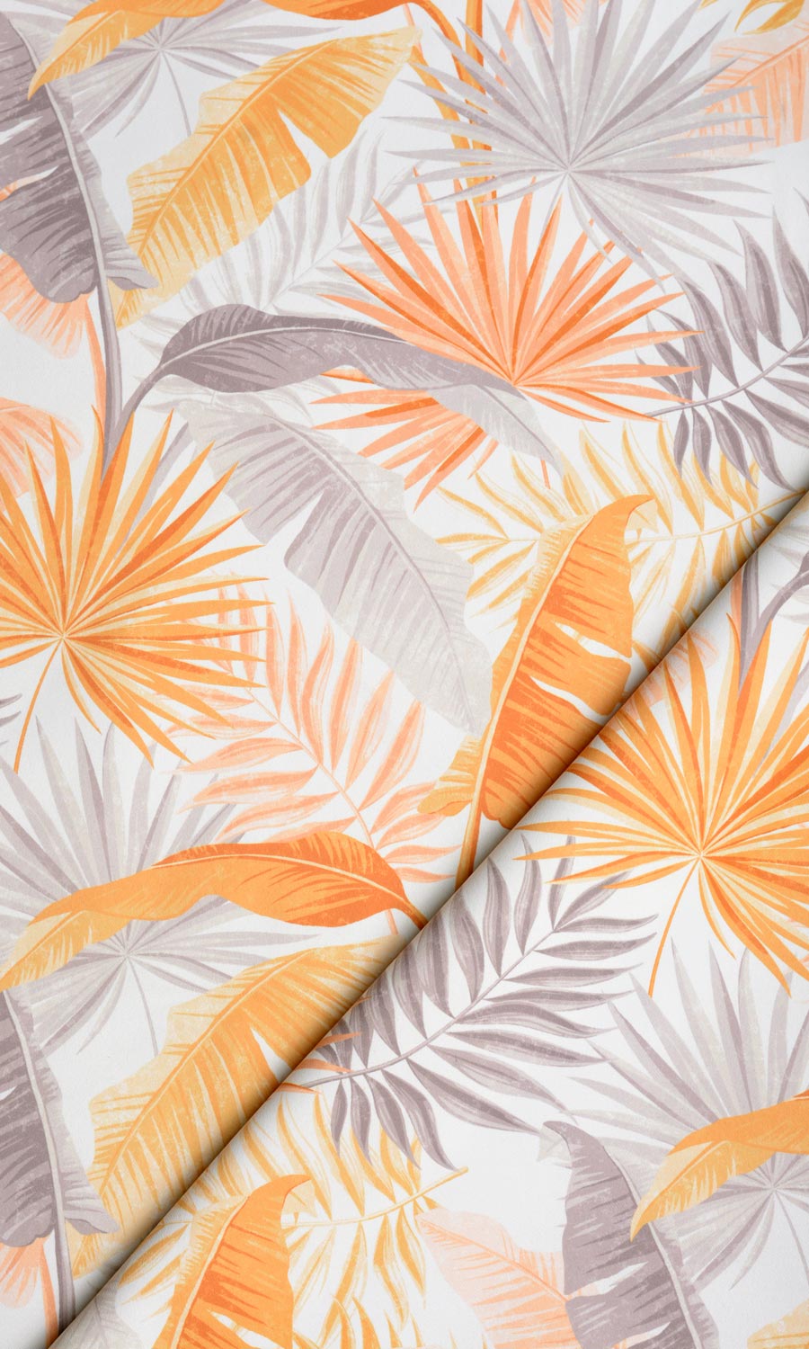 Botanical Floral Pinch Pleat, Rod Pocket, Eyelet Curtains (Yellow/ Orange)