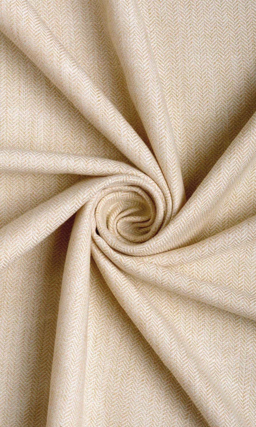 Herringbone Textured Custom Curtains (Ivory Beige)