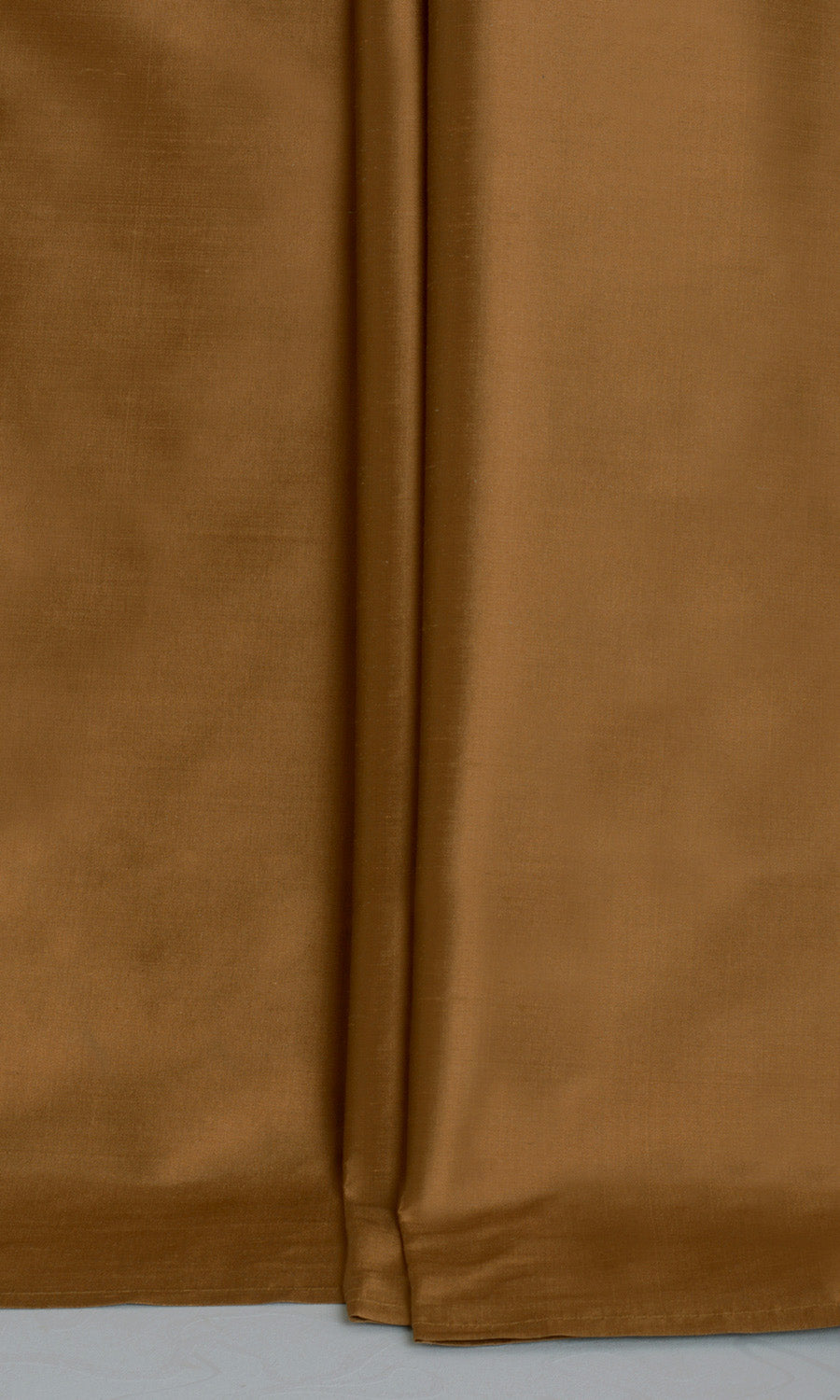 Shantung Silk Curtains / Drapes / Window Drapery Panels (Bronzy Orange)