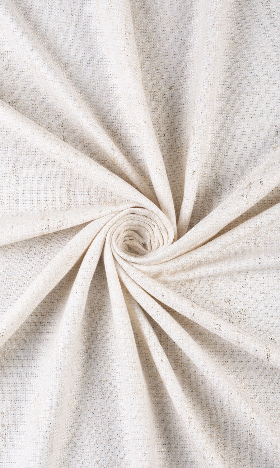 Metallic Accents Custom Curtains (Cream/ Golden)