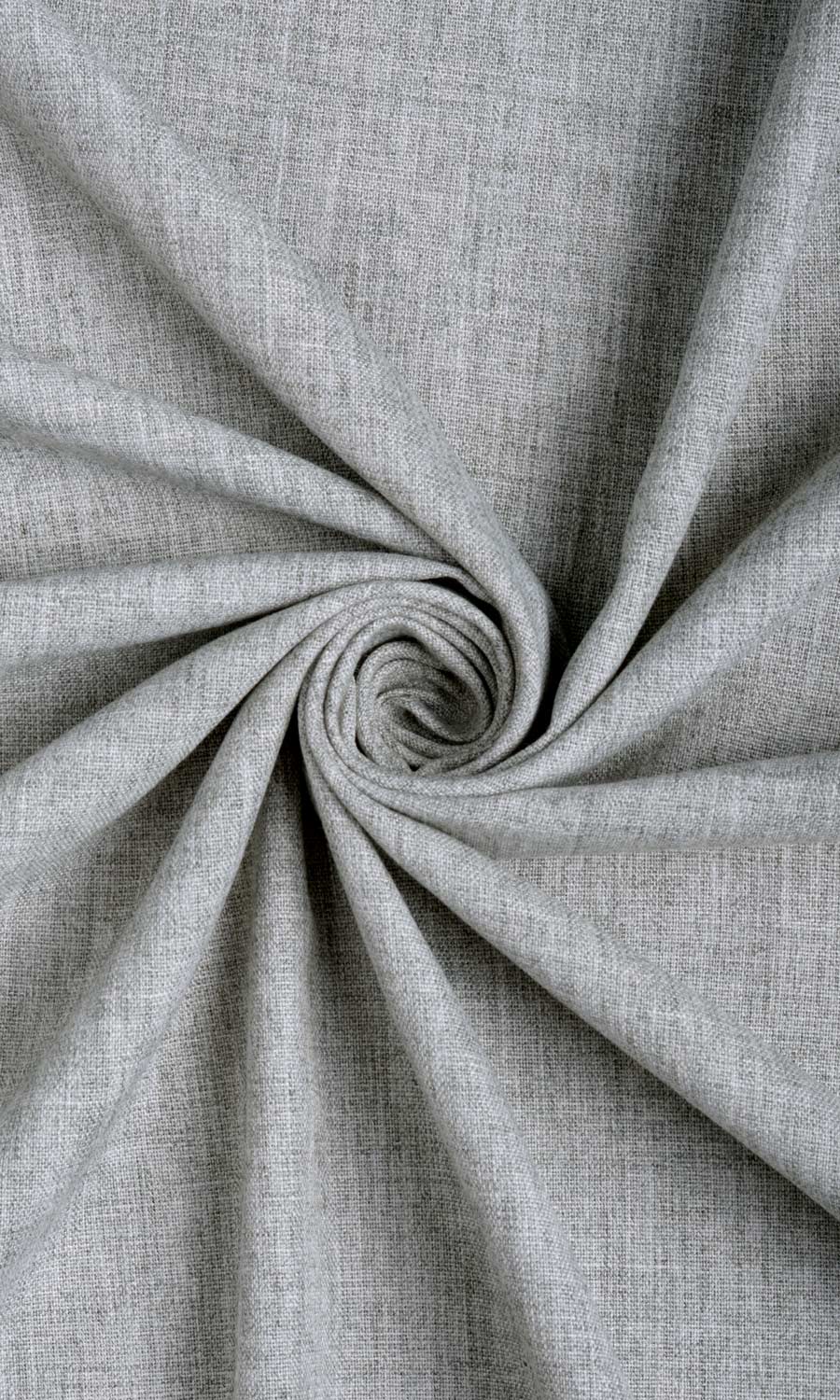 Plain Linen Texture Window Curtains (Steel Grey)