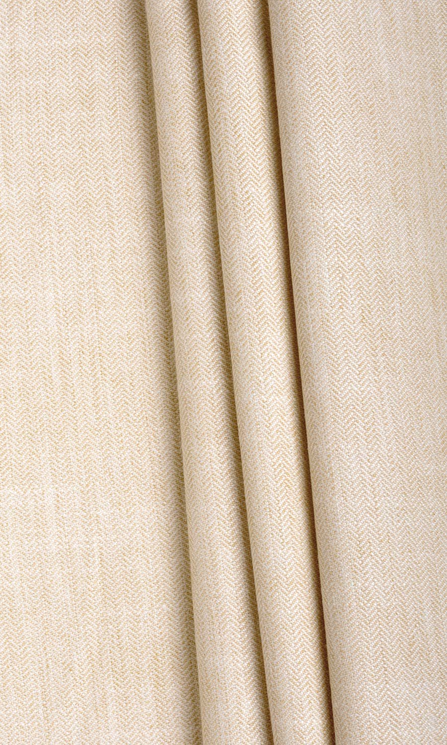 Herringbone Textured Pinch Pleat, Rod Pocket, Eyelet Curtains (Ivory Beige)