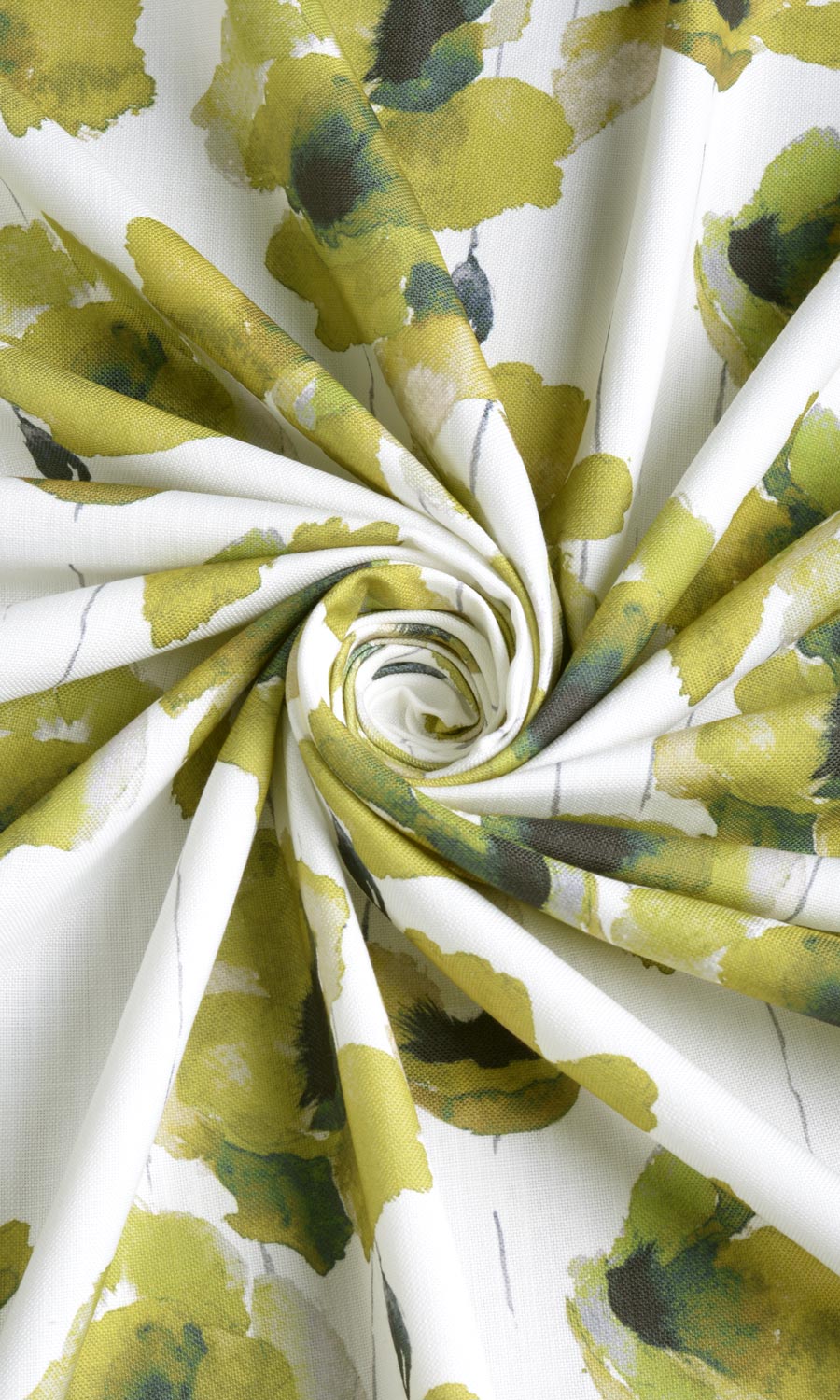 Water Lilies Floral Any Size Style Curtains (Yellow/ Green)