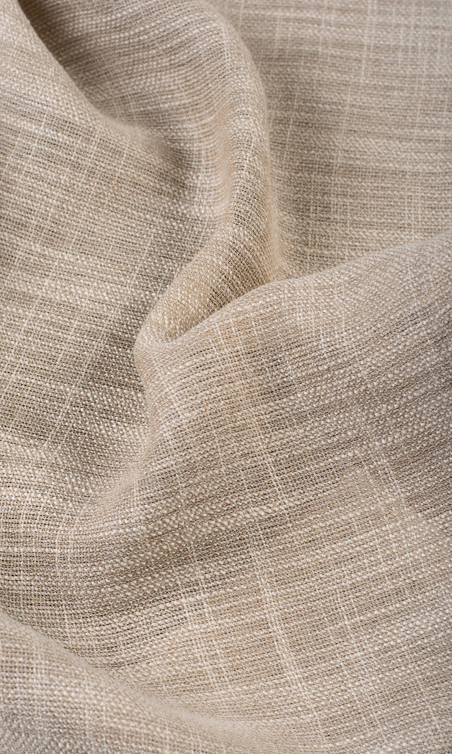 Textured Sheer Curtains / Drapes / Window Drapery Panels (Biscotti Beige)