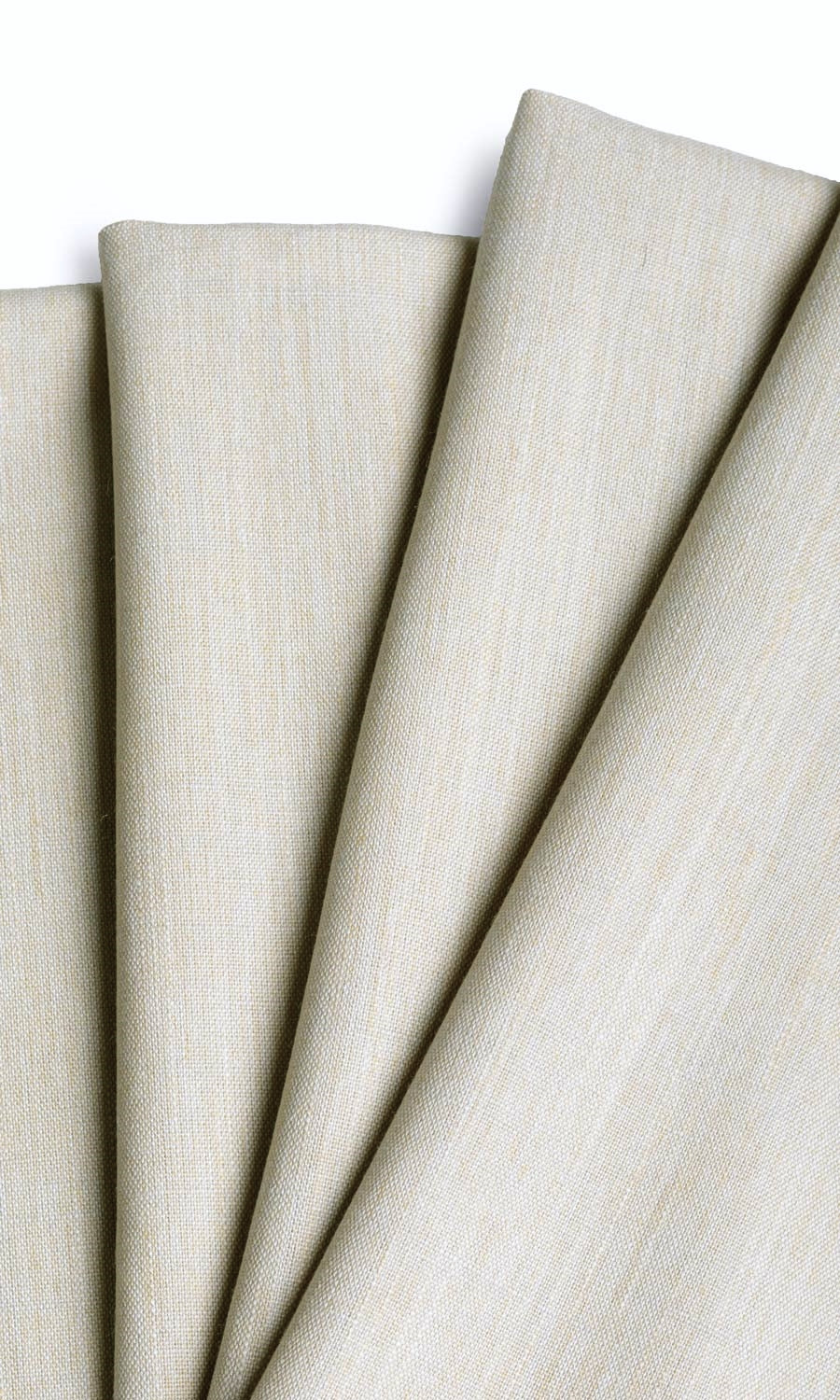Plain Linen Texture Drapes for Living, Bedroom, Kitchen, Bathroom (Pale Grey/ Ivory)