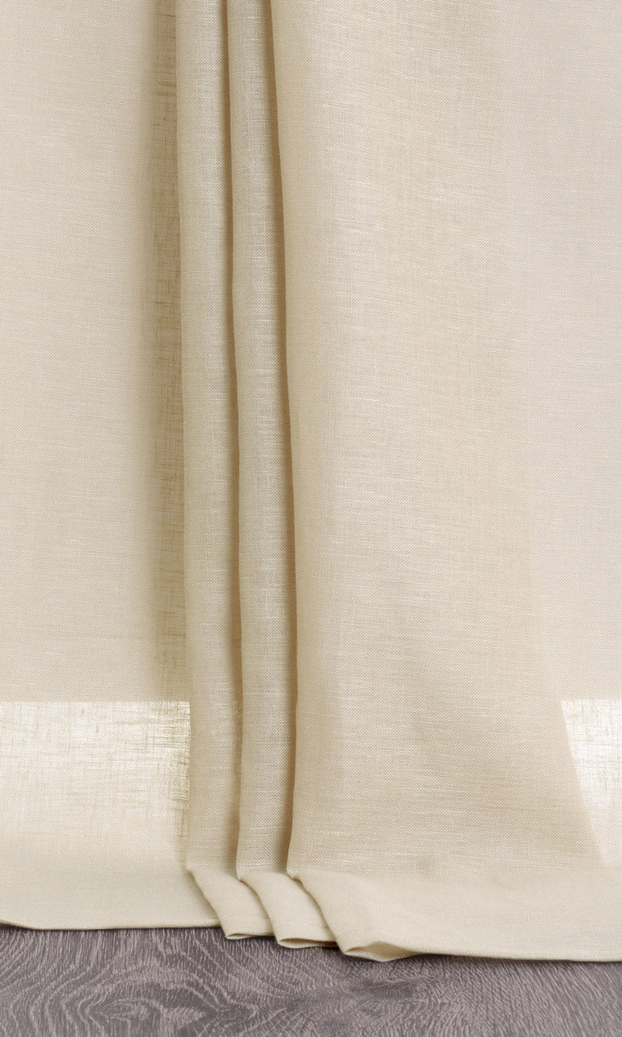 Linen Blend Sheer Drapery for Living, Bedroom, Kitchen, Bathroom (Beige)