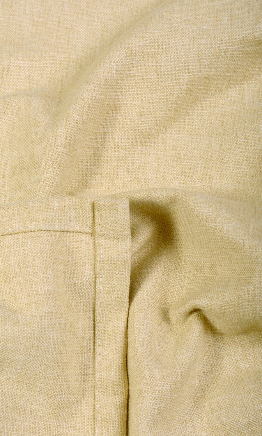 Linen Blend Curtains / Drapes / Window Drapery Panels (Pale Yellow)