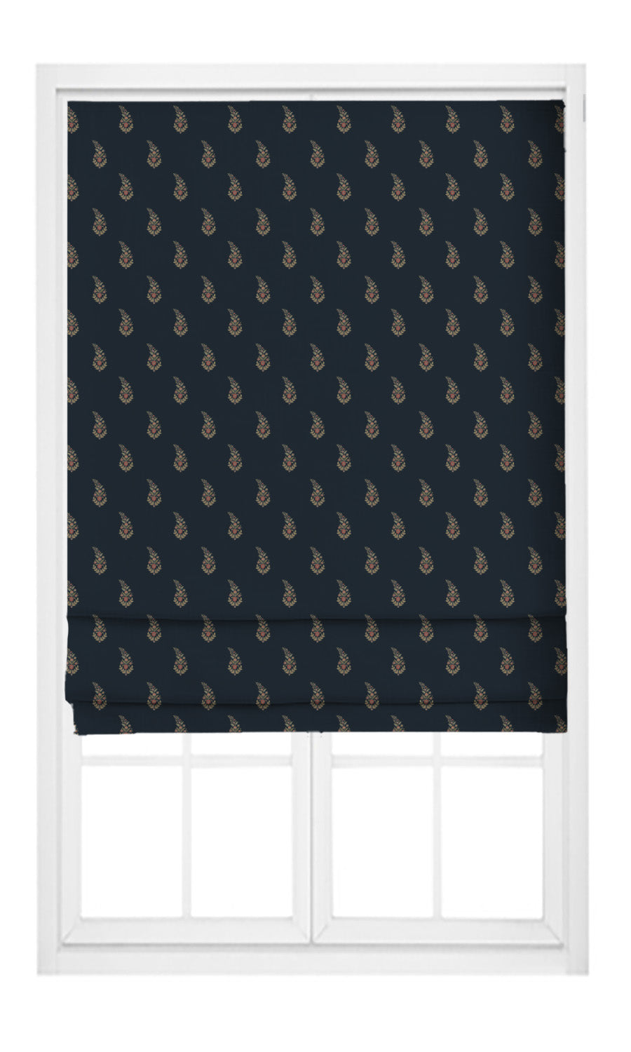Paisley Floral Block Print Velvet Pinch Pleat, Rod Pocket, Eyelet Curtains (Charcoal Gray/ Pink/ Pale Yellow)