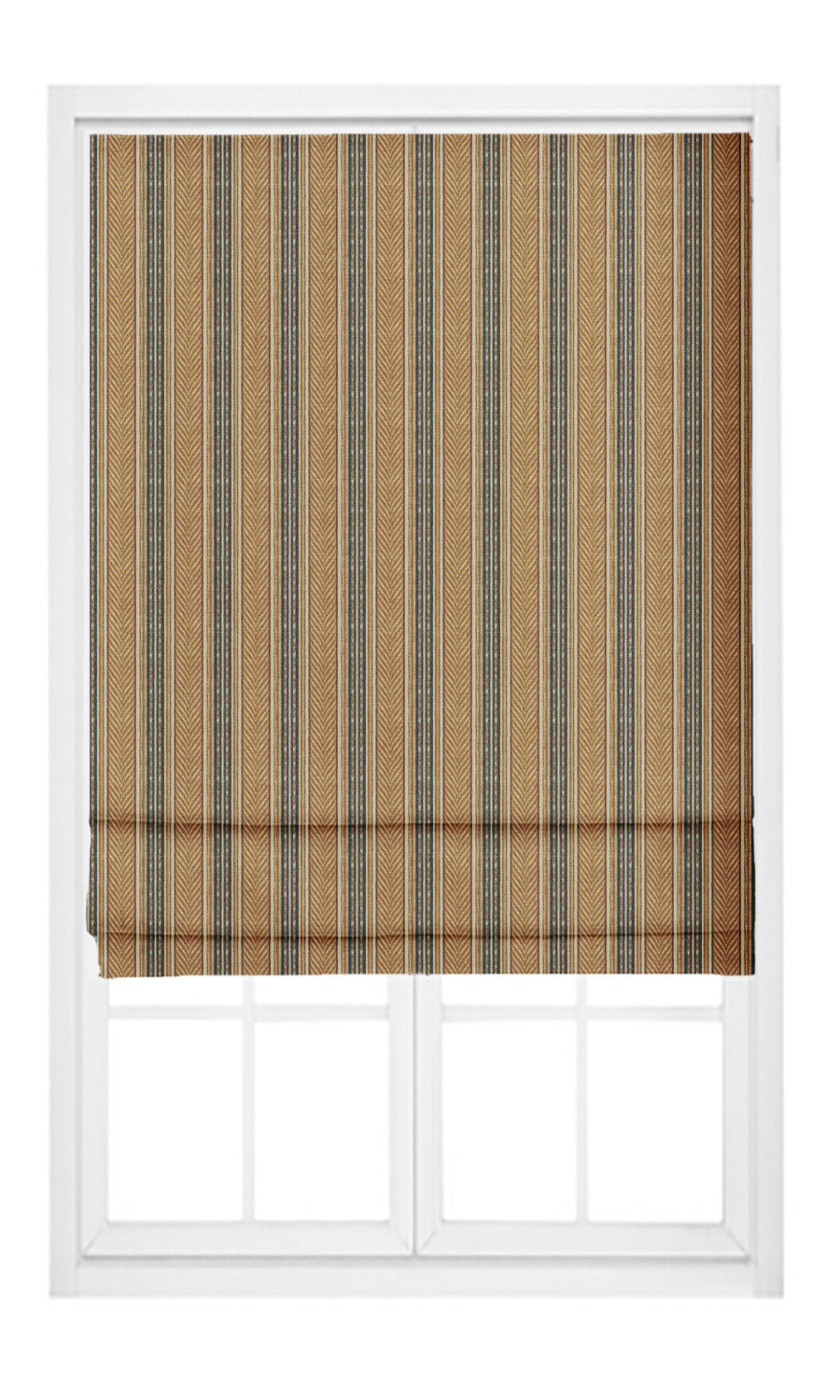 Tribal Striped Velvet Pinch Pleat, Rod Pocket, Eyelet Curtains (Honey Yellow/ Dark Gray)