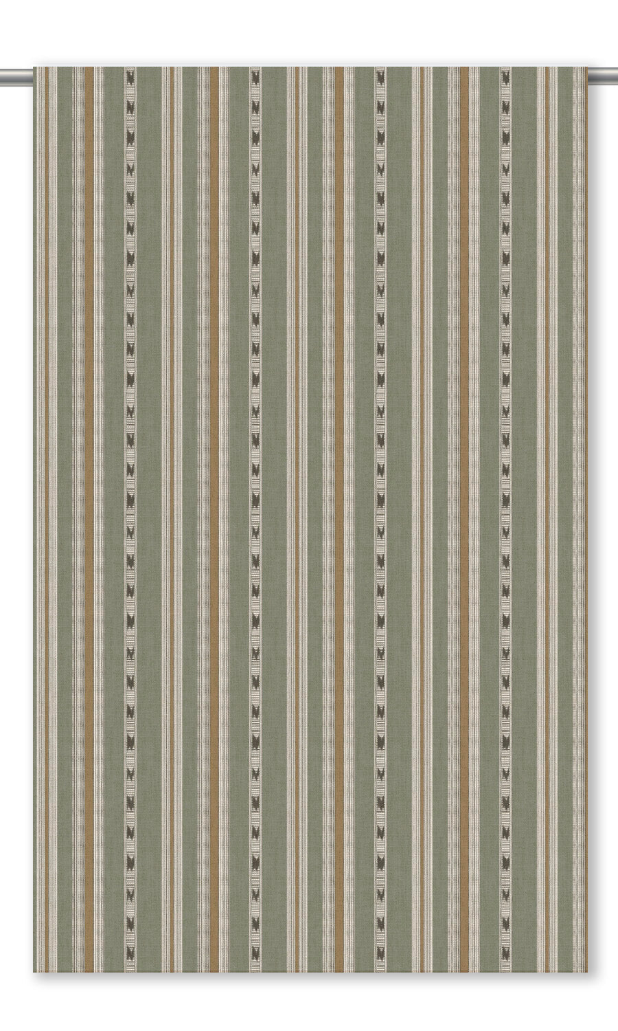 Striped Shades (Sage Green/ Tawny Brown) for Living, Bedroom, Kitchen, Bathroom