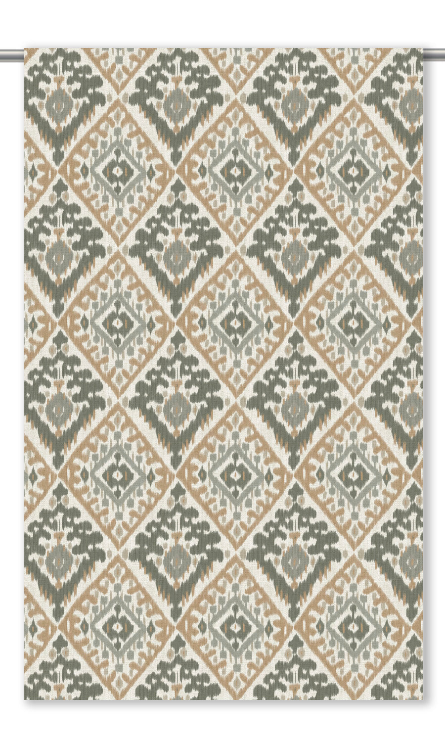 Ikat Argyle Shades (Moss Green/ Peach Brown)