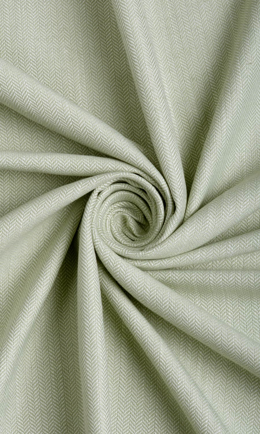 Herringbone Textured Window Curtains (Mint Green)