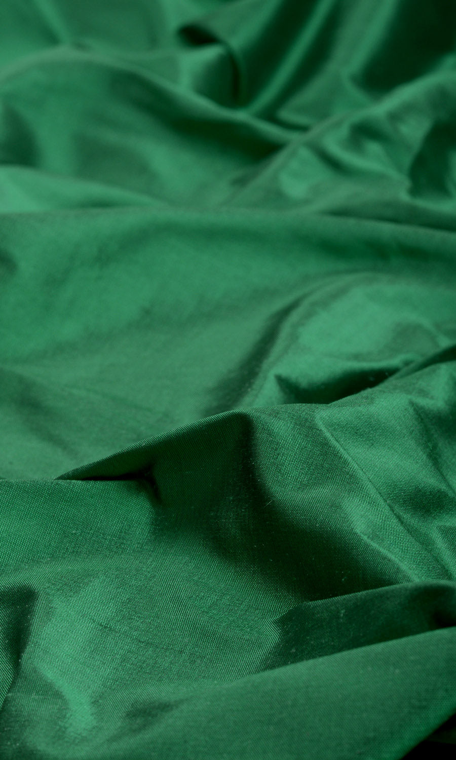 Shantung Silk Pinch Pleat, Rod Pocket, Eyelet Curtains (Emerald Green)