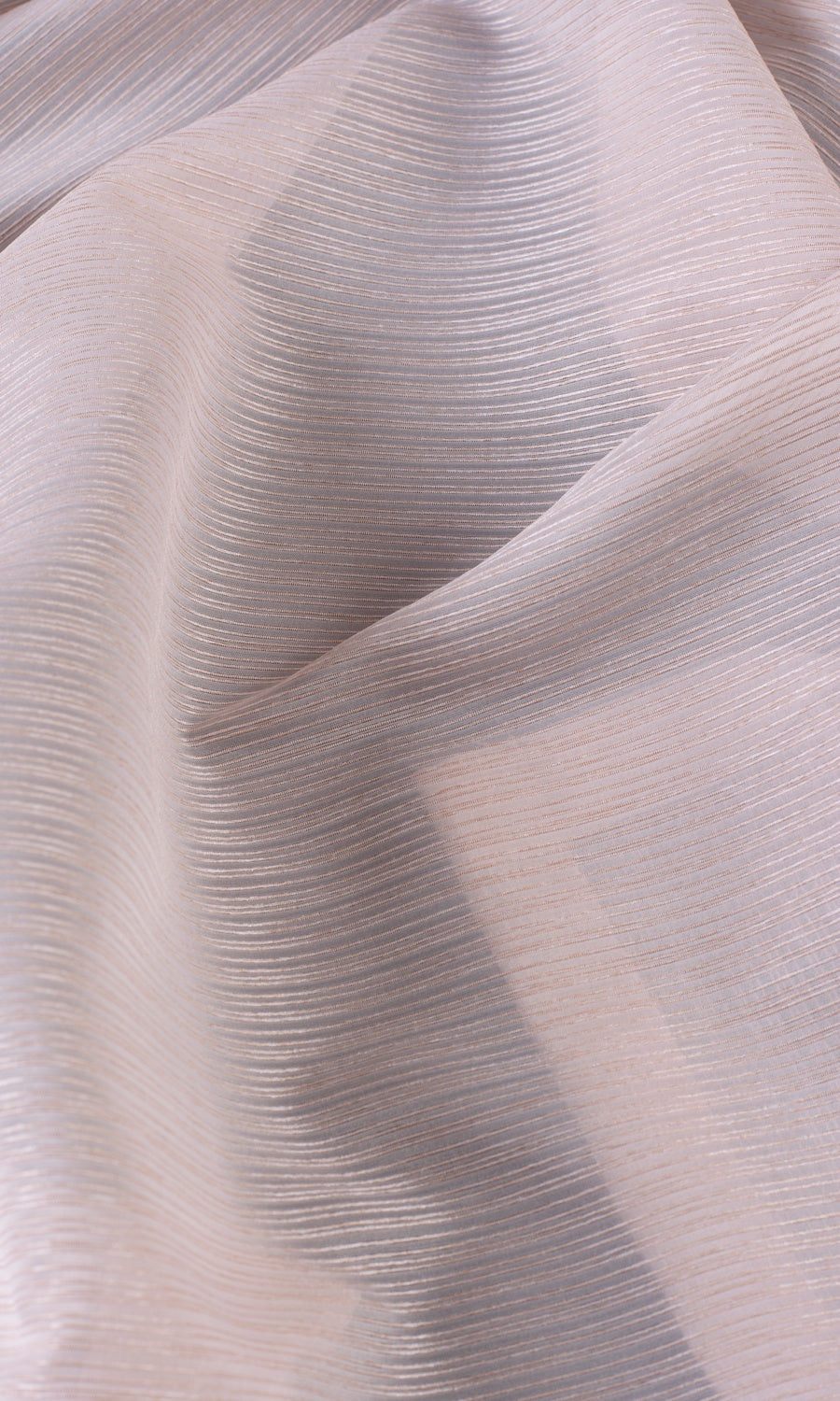 Striped Sheer Any Size Style Curtains (Pastel Pink)
