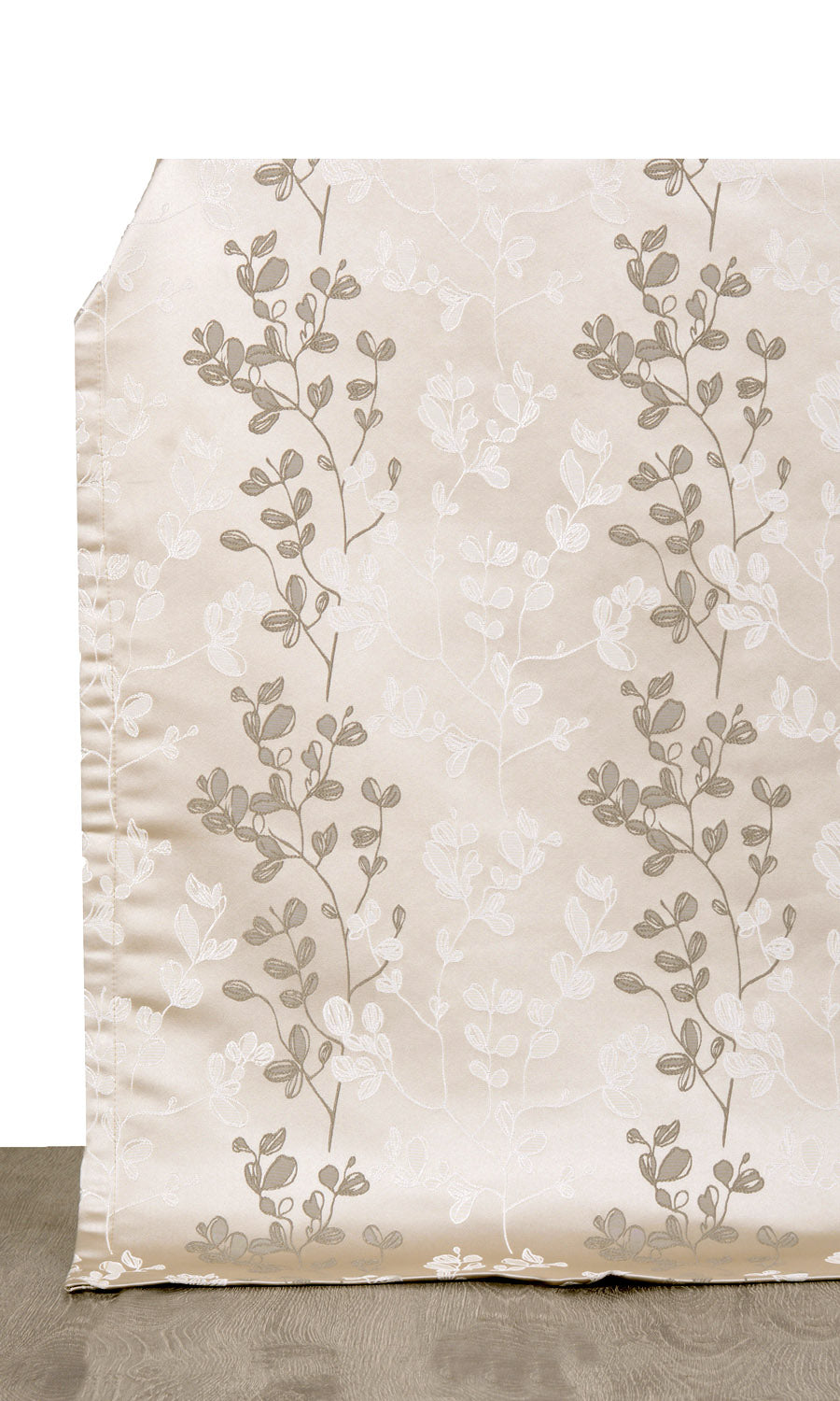 Floral Drapes for Living, Bedroom, Kitchen, Bathroom (Beige/ Brown)