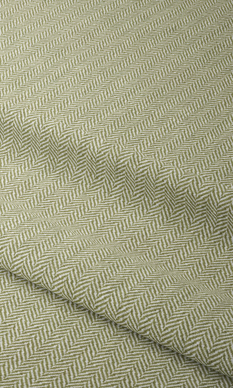 Herringbone Textured Pinch Pleat, Rod Pocket, Eyelet Curtains (Green)