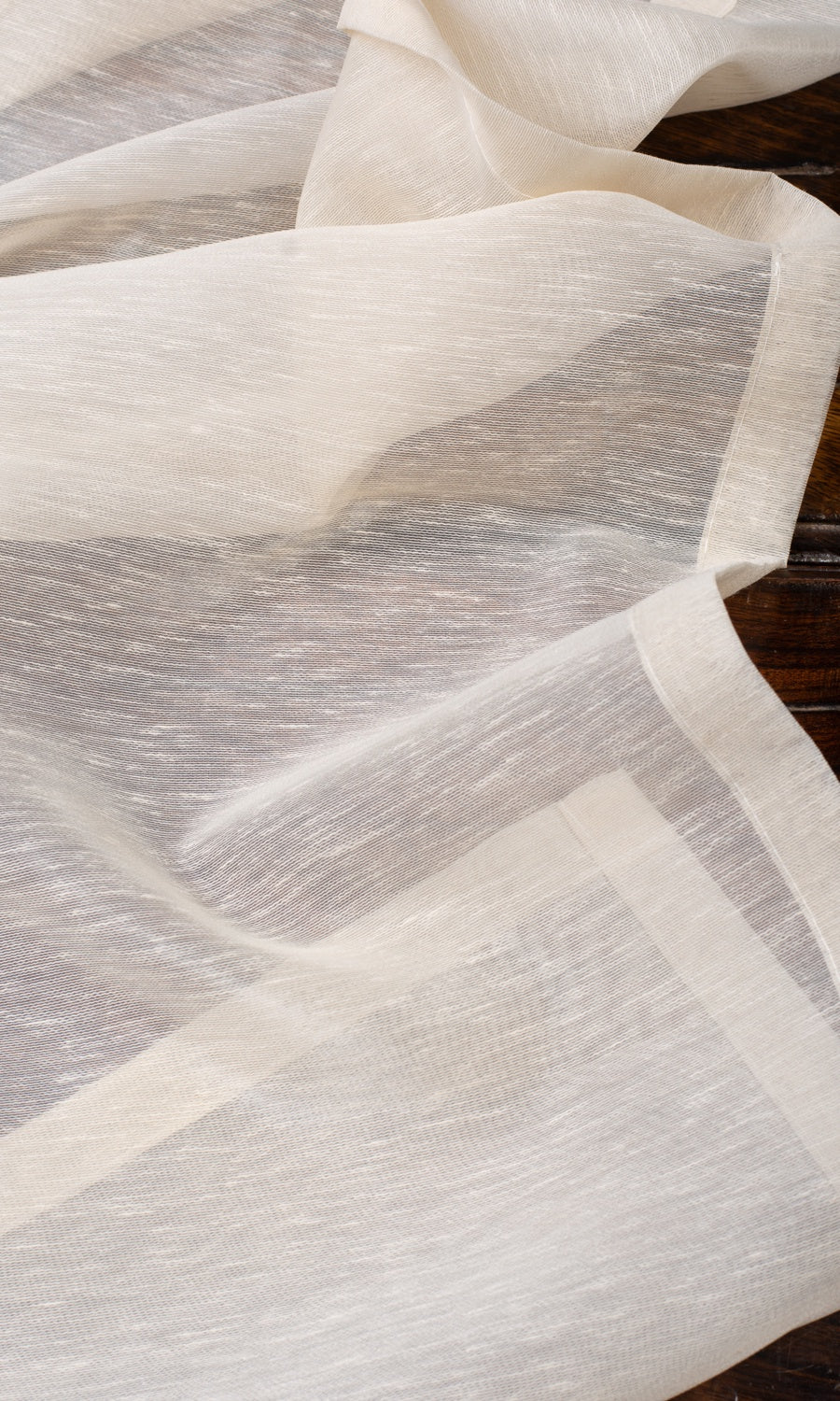 Plain Sheer Any Size Style Curtains (Warm Ivory)