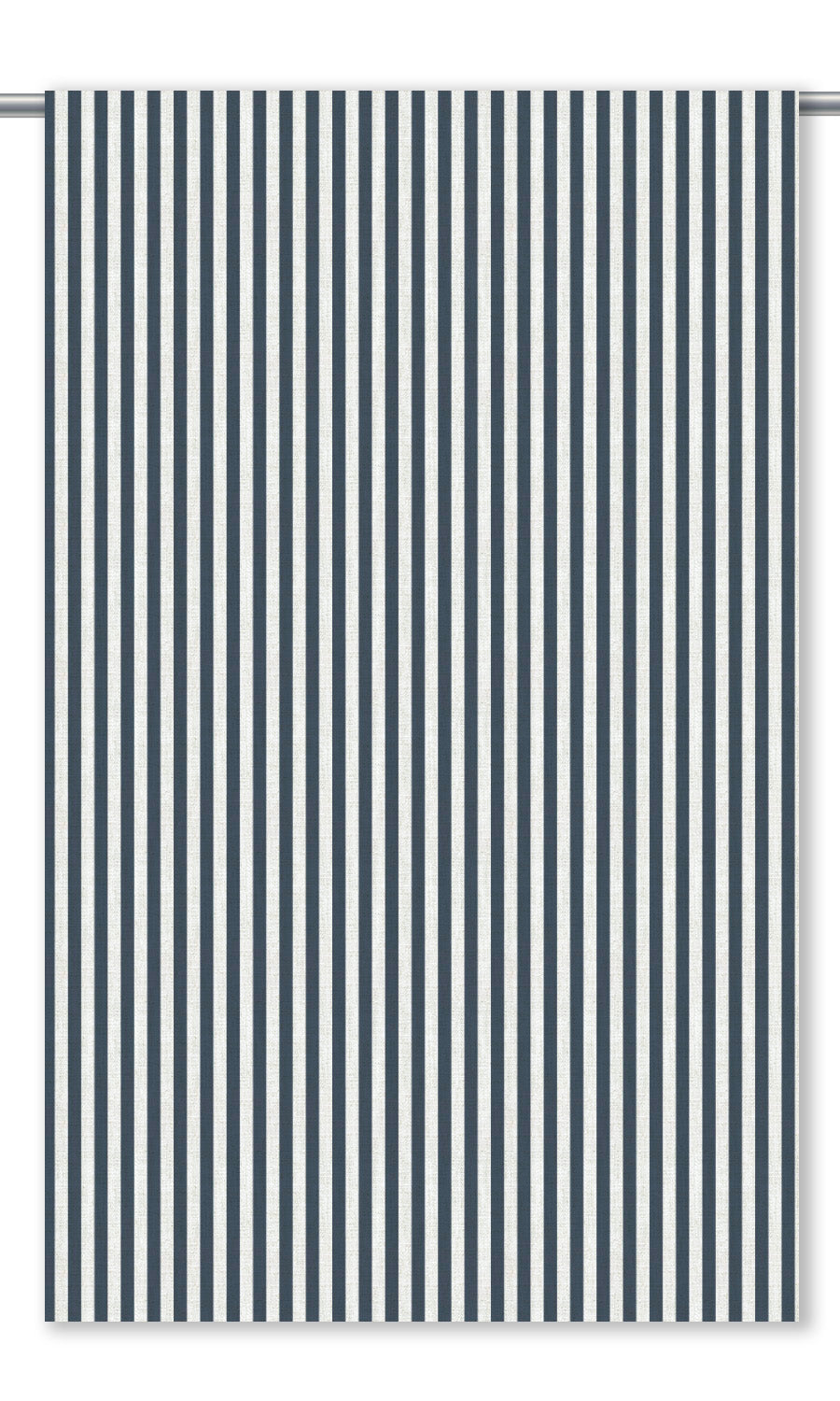 Candy Striped Drapes for Living, Bedroom, Kitchen, Bathroom (Navy Blue/ White)