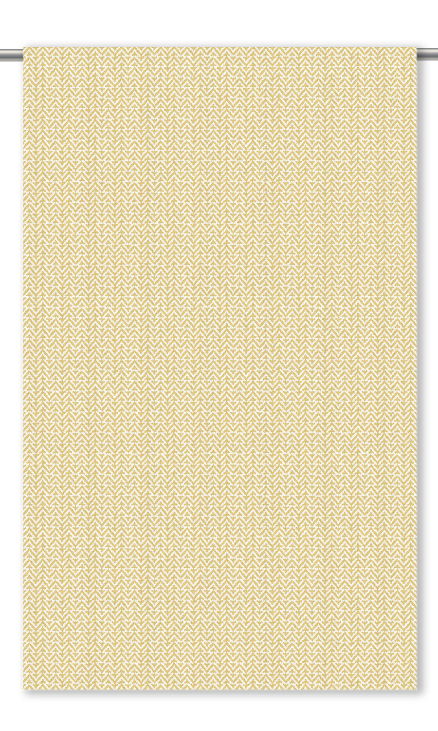 Small Chevron Print Drapery for Living, Bedroom, Kitchen, Bathroom (Yellow)
