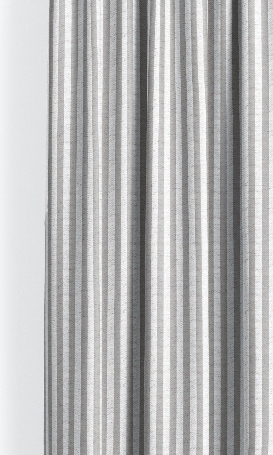 Candy Striped Curtain Panels (Soft Gray/ White) Extra Long Short Wide