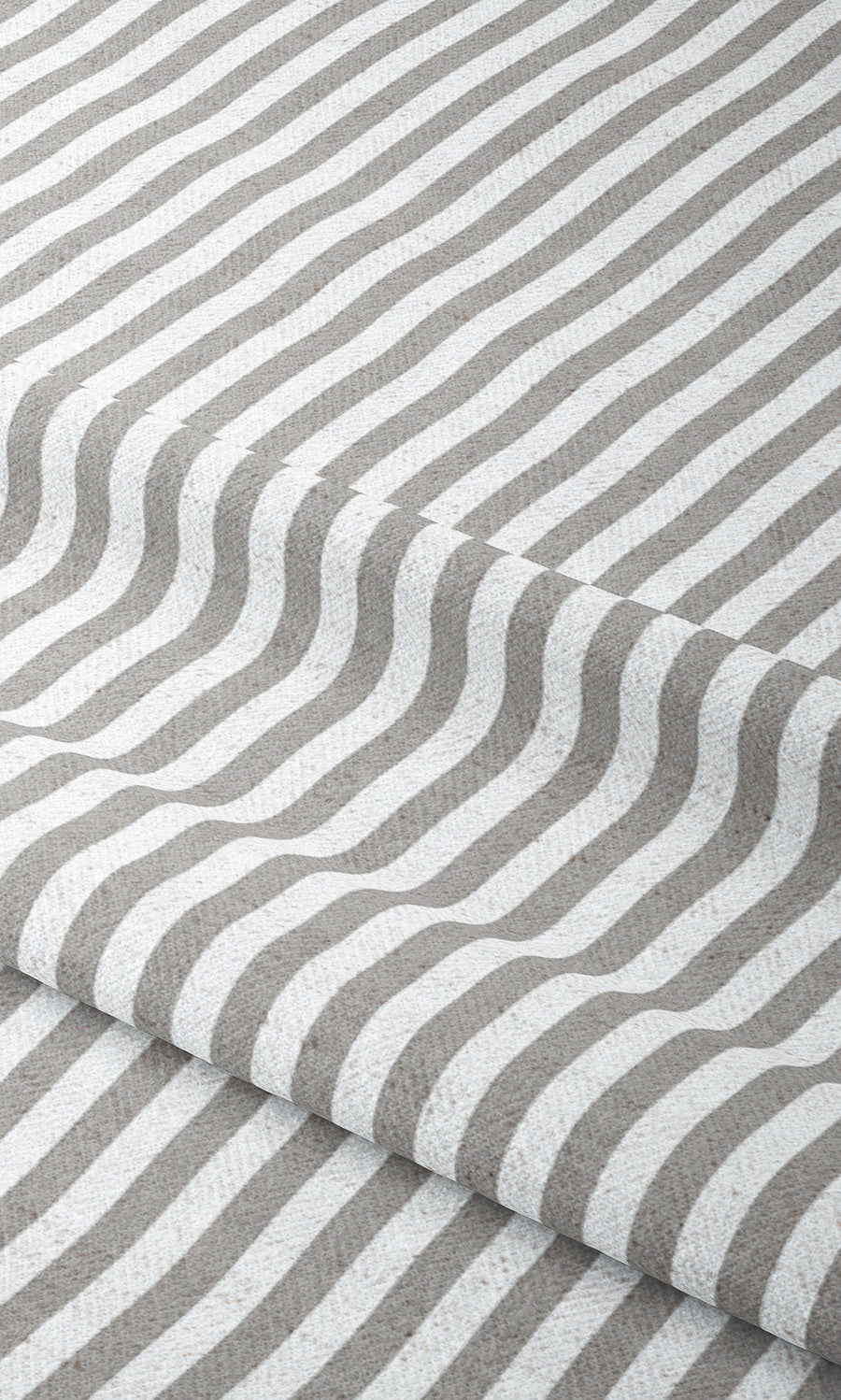 Candy Striped Window Blinds (Soft Gray/ White)